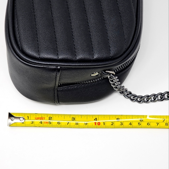Black Quilted Crossbody Bag - Picture 16 of 16